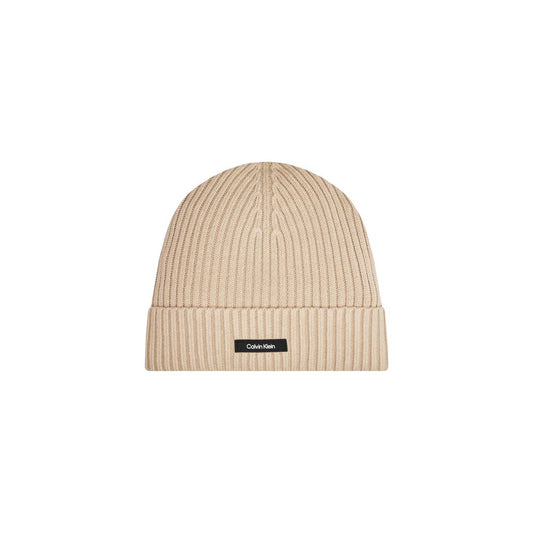 Calvin Klein Beige Organic Cotton Hats & Cap - UNI