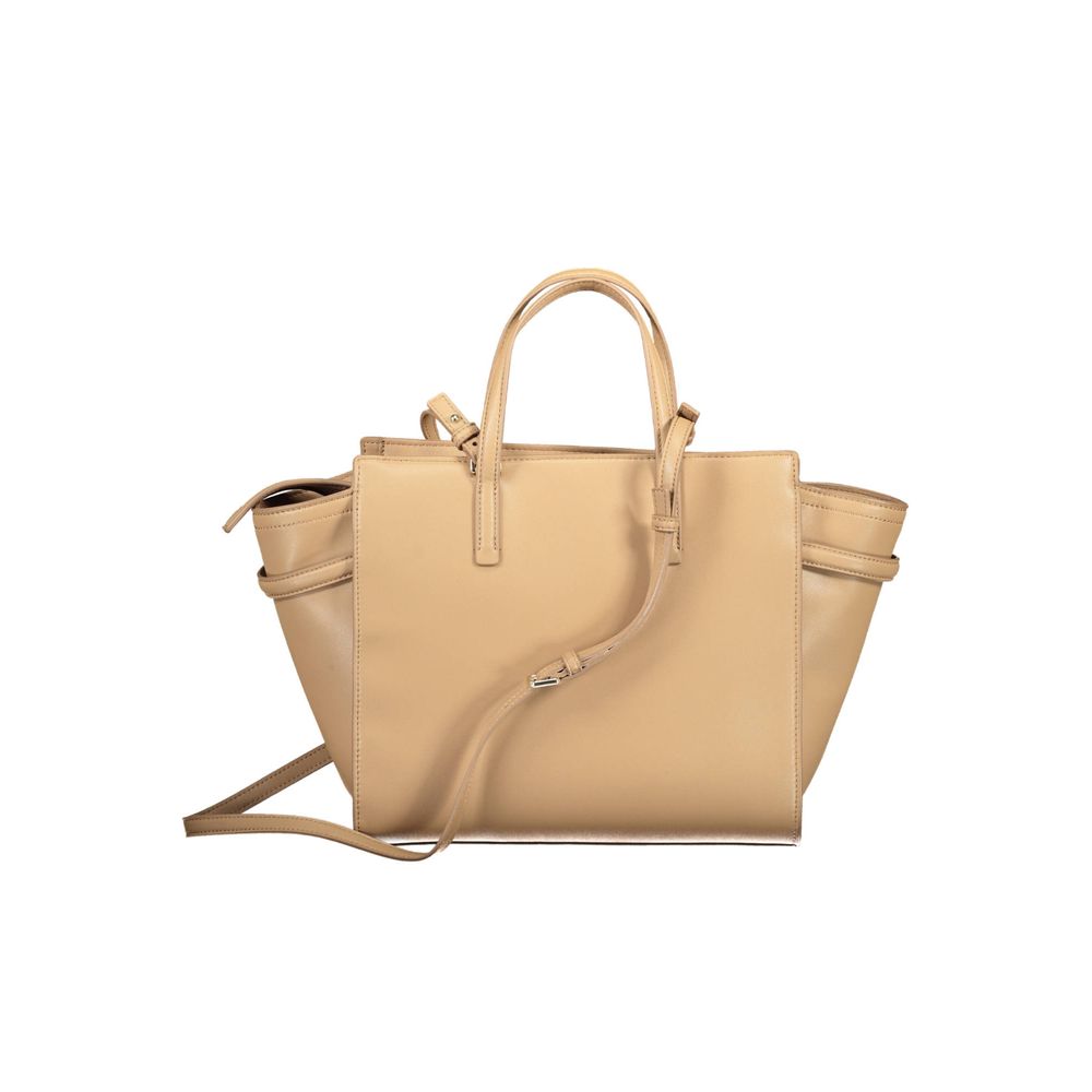 Calvin Klein Beige Polyester Women Handbag