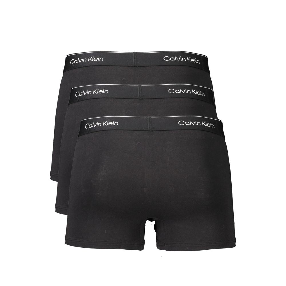 Calvin Klein Black Cotton Men Boxer Short Trio - XL