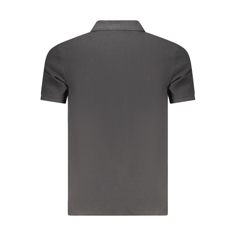 Calvin Klein Black Cotton Men Polo Shirt