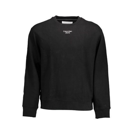 Calvin Klein Black Cotton Men Sweater - XXL