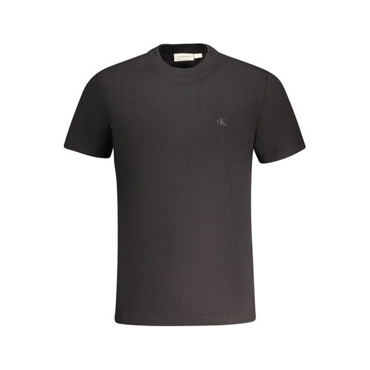 Calvin Klein Black Cotton Men T-Shirt - XL