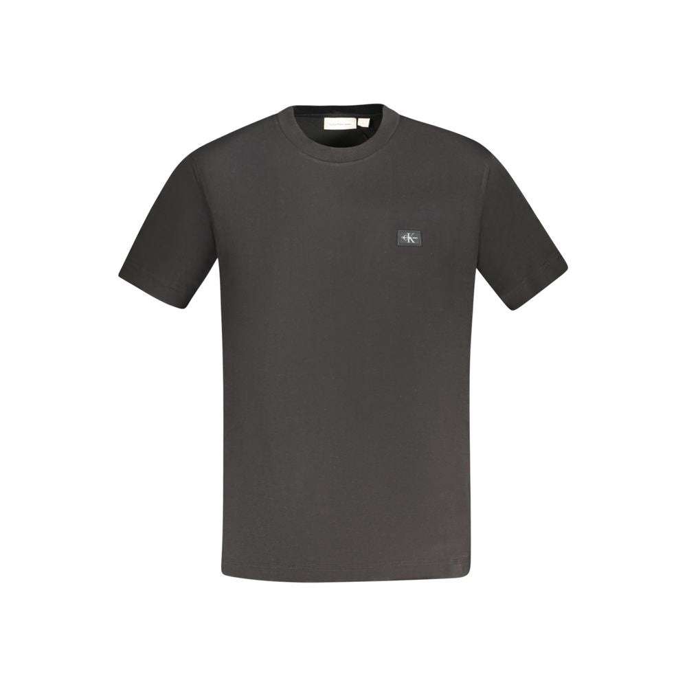 Calvin Klein Black Cotton Men T-Shirt - XL