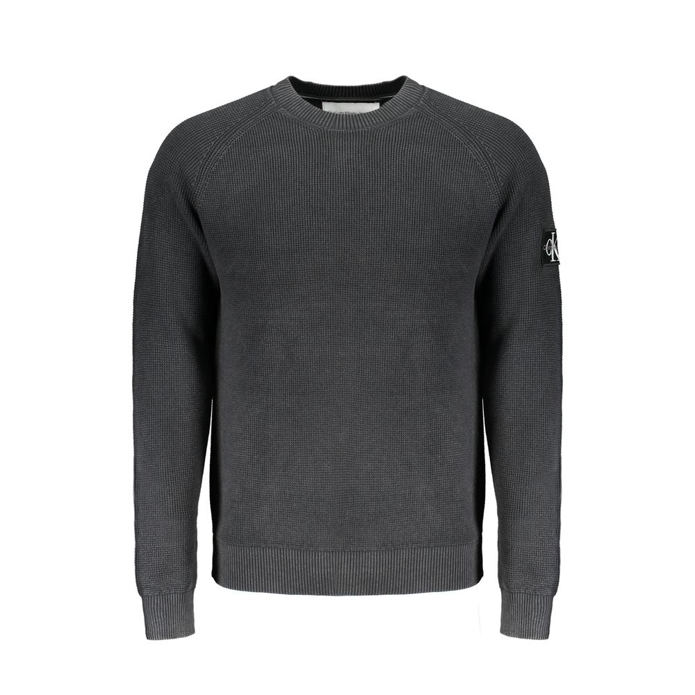 Calvin Klein Black Cotton Sweater - XXL