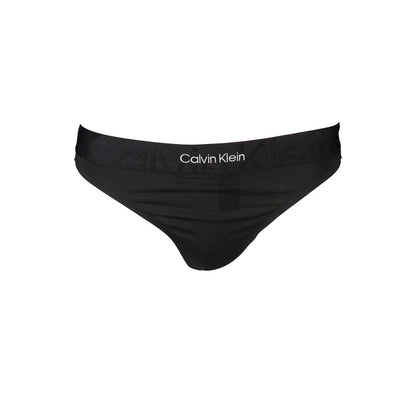 Calvin Klein Black Cotton Women Thong - XS