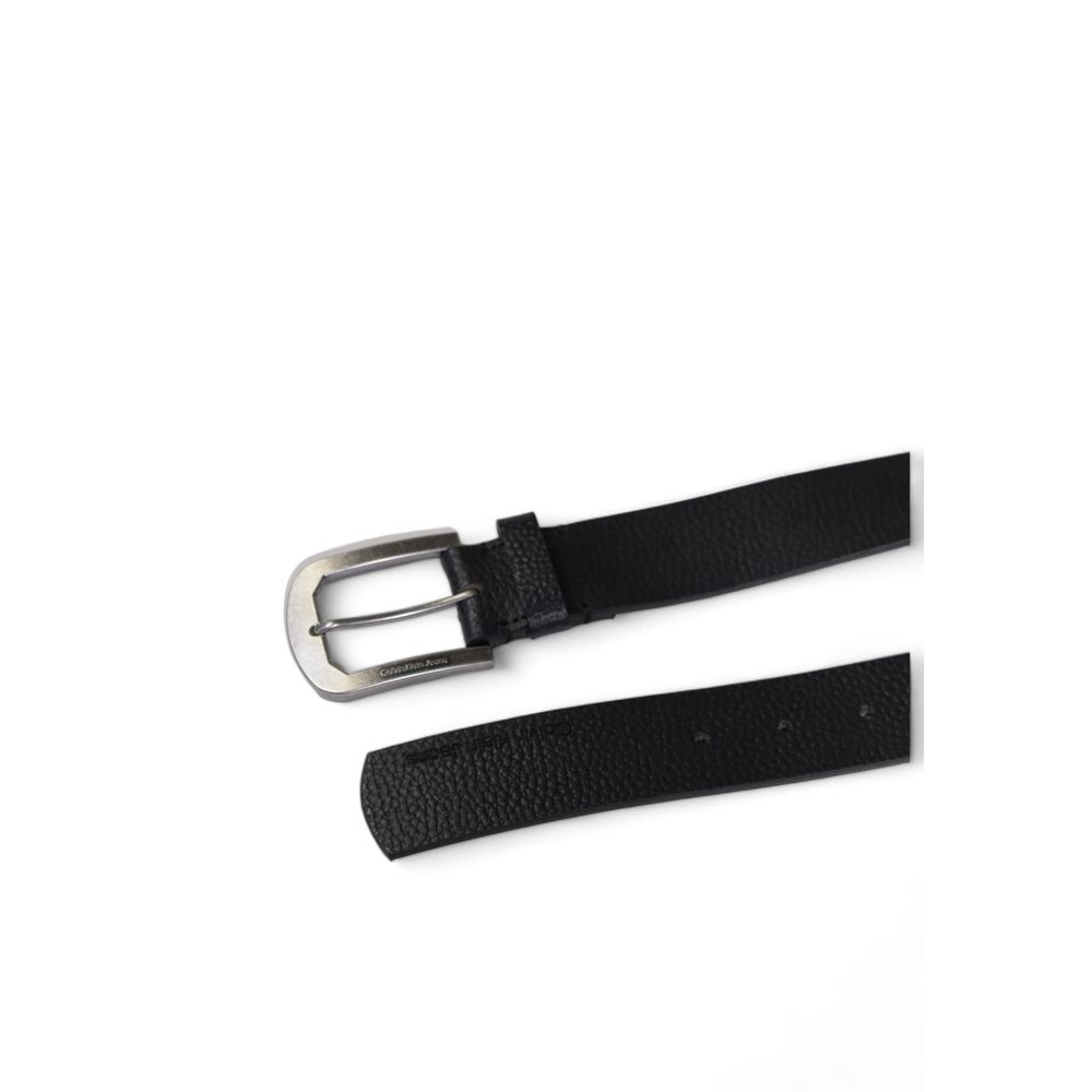 Calvin Klein Black Leather Belt - 95 cm / 38 Inches