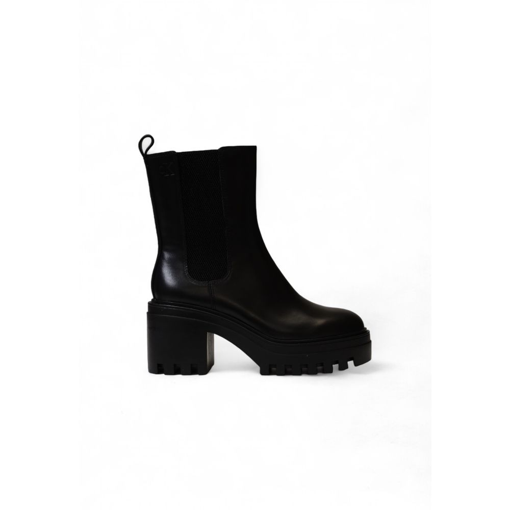 Calvin Klein Black Leather Boot - EU38/US8