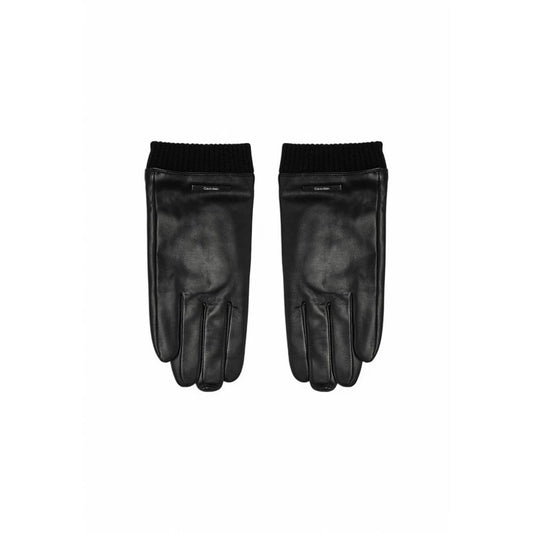 Calvin Klein Black Leather Glove - M/L