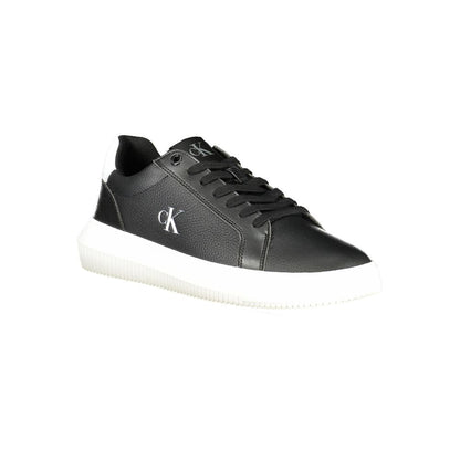 Calvin Klein Black Leather Men Sneaker - EU40/US7