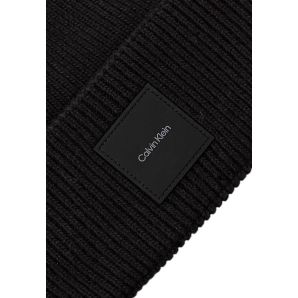 Calvin Klein Black Organic Cotton Hats & Cap - UNI