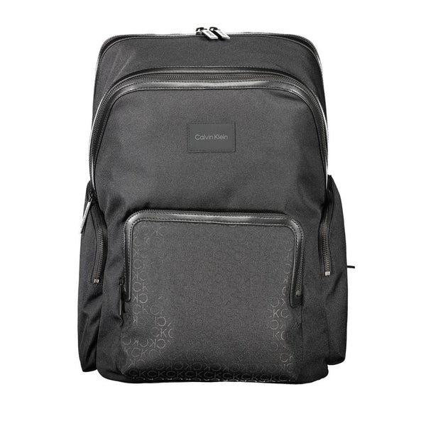 Calvin Klein Black Polyester Men Backpack