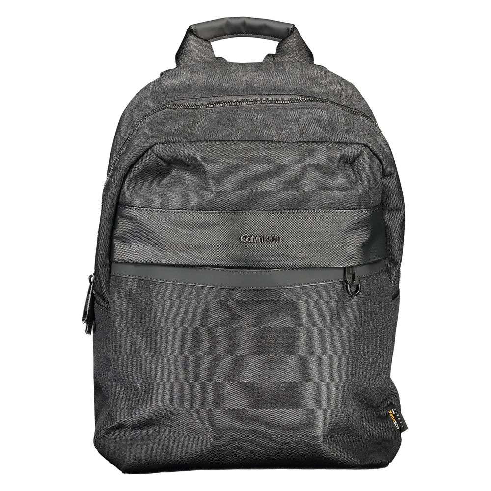 Calvin Klein Black Polyester Men Backpack