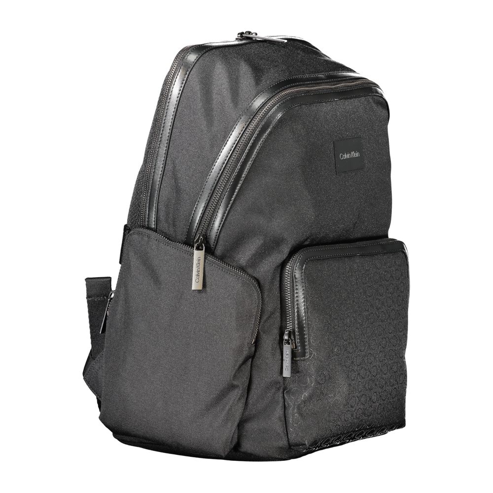 Calvin Klein Black Polyester Men Backpack