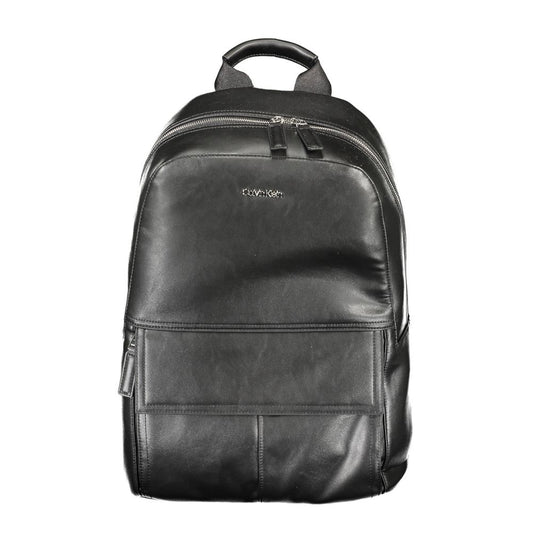 Calvin Klein Black Polyester Men Backpack