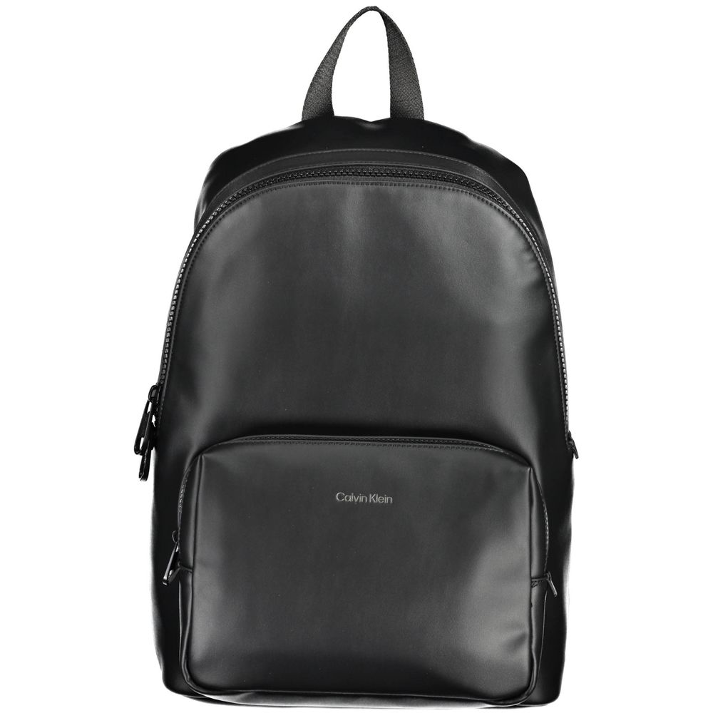 Calvin Klein Black Polyester Men Backpack