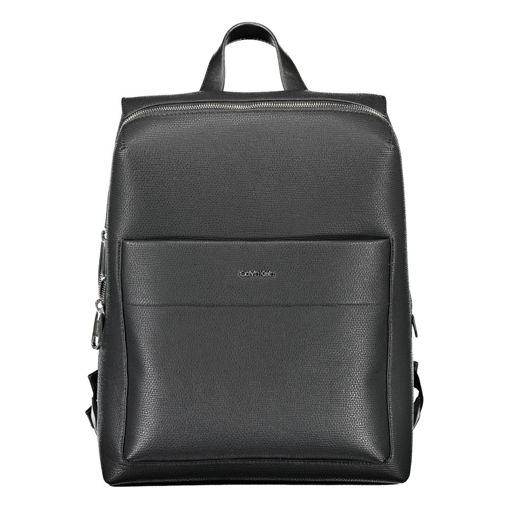 Calvin Klein Black Polyester Men Backpack