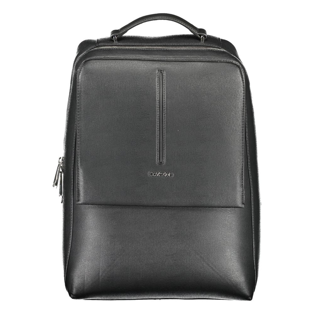 Calvin Klein Black Polyester Men Backpack