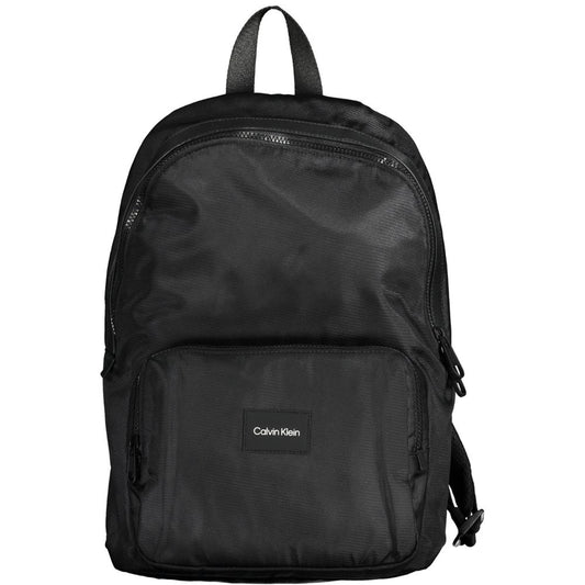 Calvin Klein Black Polyester Men Backpack