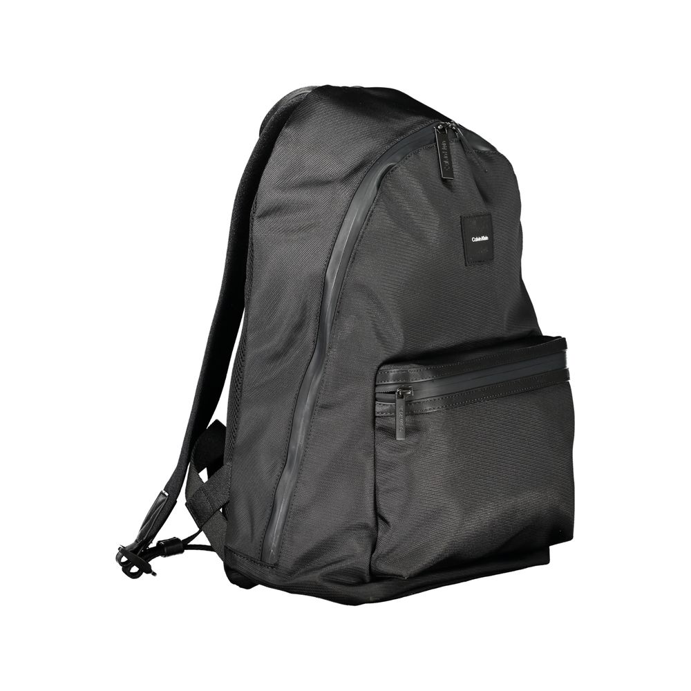 Calvin Klein Black Polyester Men Backpack