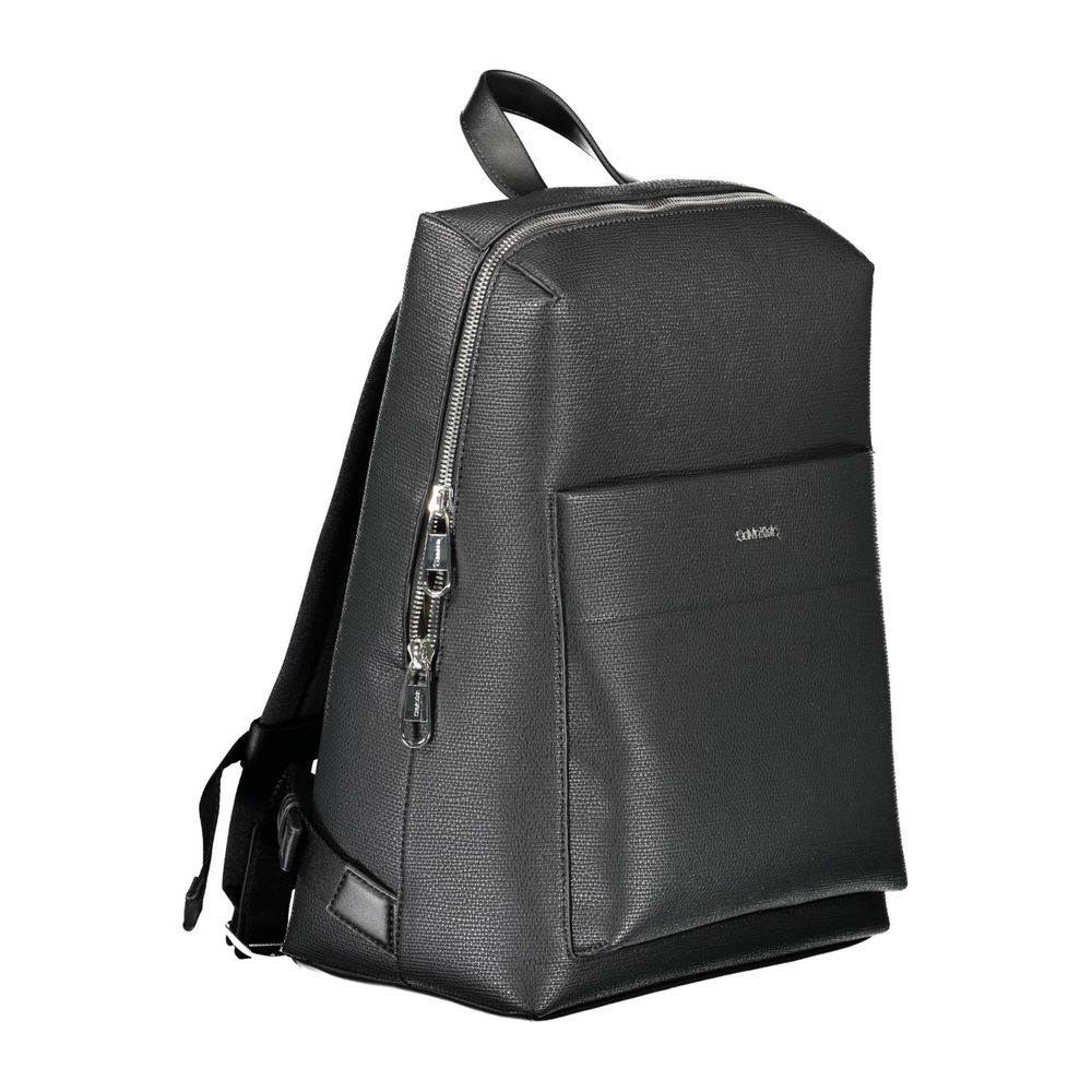 Calvin Klein Black Polyester Men Backpack