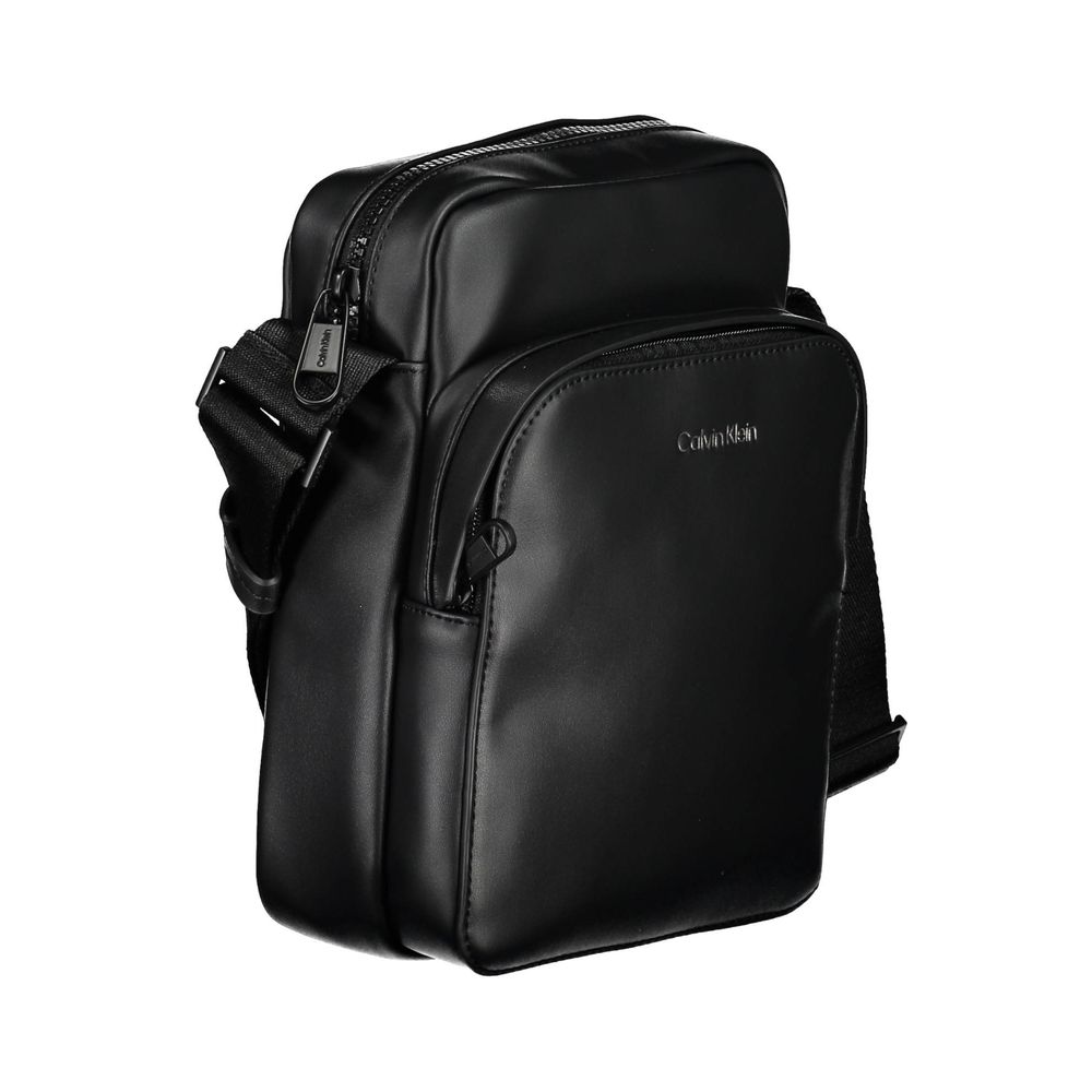 Calvin Klein Black Polyester Men Shoulder Bag