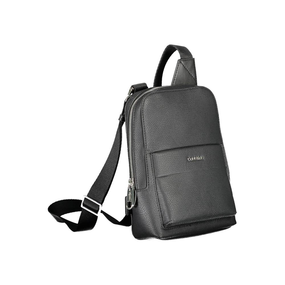 Calvin Klein Black Polyester Men Shoulder Bag