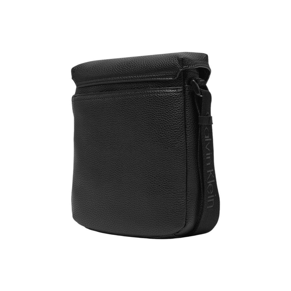 Calvin Klein Black Polyethylene Messenger Bag