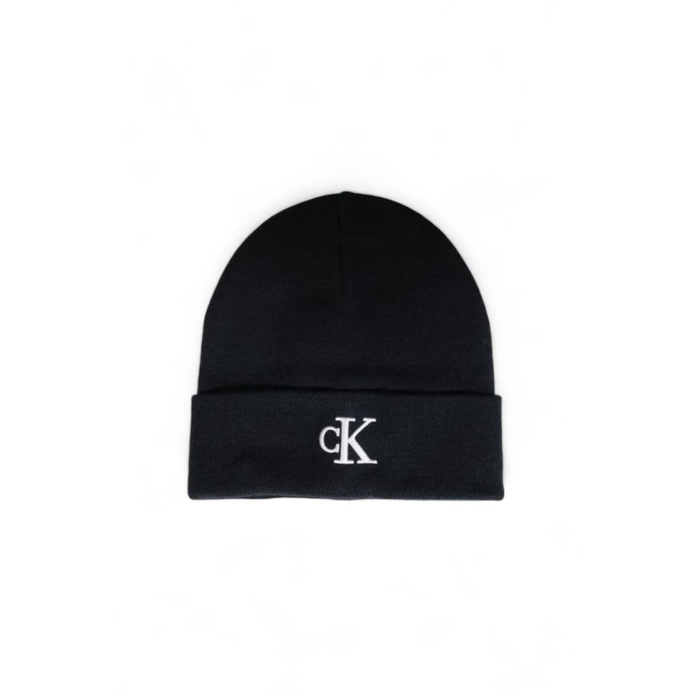 Calvin Klein Black Recycled Polyester Hats & Cap - UNI