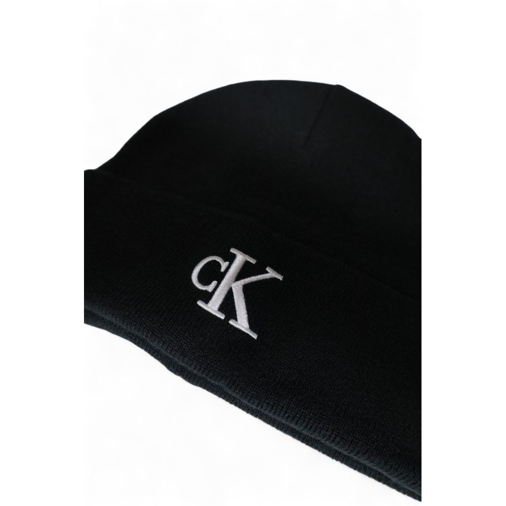 Calvin Klein Black Recycled Polyester Hats & Cap - UNI