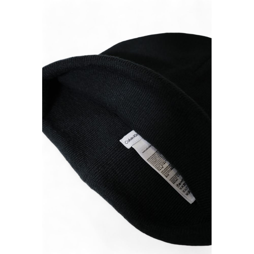 Calvin Klein Black Recycled Polyester Hats & Cap - UNI