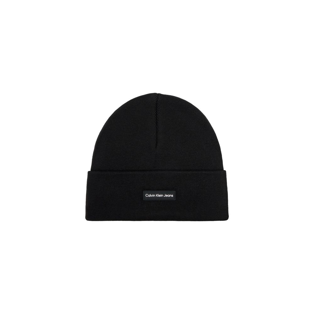 Calvin Klein Black Recycled Polyester Hats & Cap - UNI