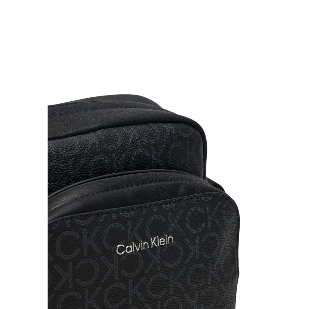 Calvin Klein Black Recycled Polyester Messenger Bag