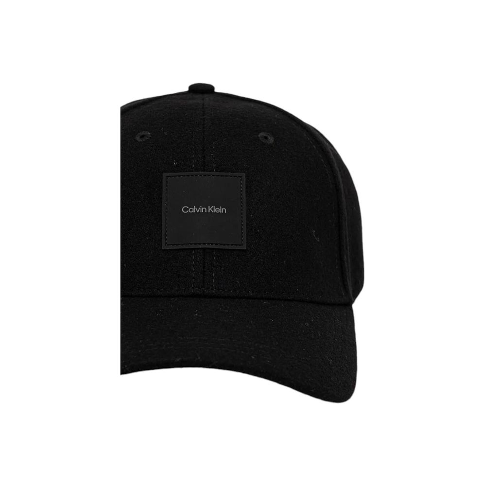 Calvin Klein Black Wool Hats & Cap - UNI