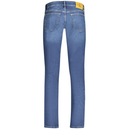 Calvin Klein Blue Cotton Men Jeans