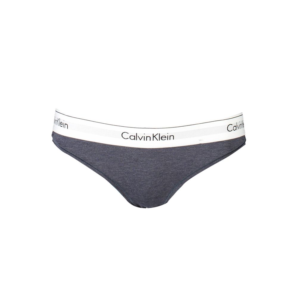 Calvin Klein Blue Cotton Women Brief - L