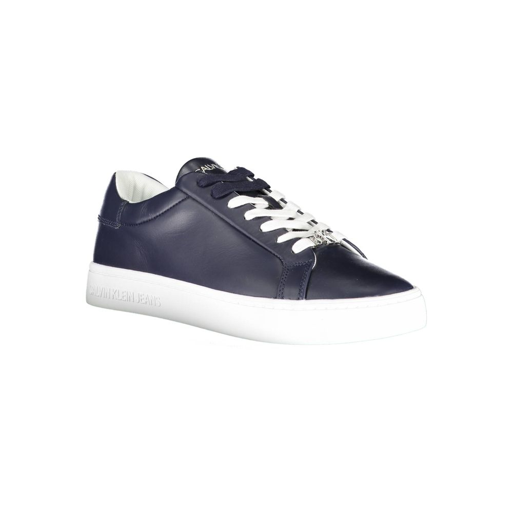 Calvin Klein Blue Leather Men Sneaker - EU44/US11