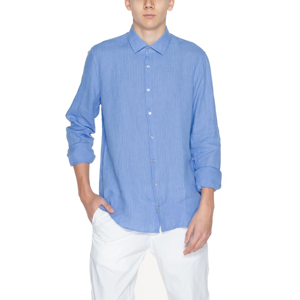 Calvin Klein Blue Linen Shirt - 39