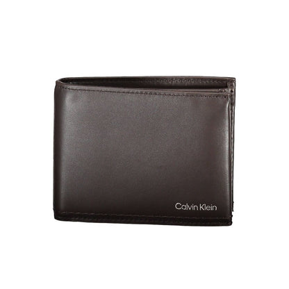 Calvin Klein Brown Leather Men Wallet