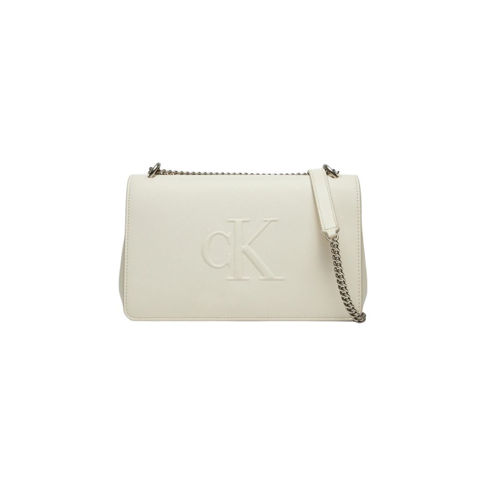 Calvin Klein Cream Polyethylene Handbag