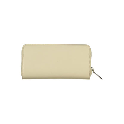 Calvin Klein Elegant Beige Zip Wallet with RFID Blocking