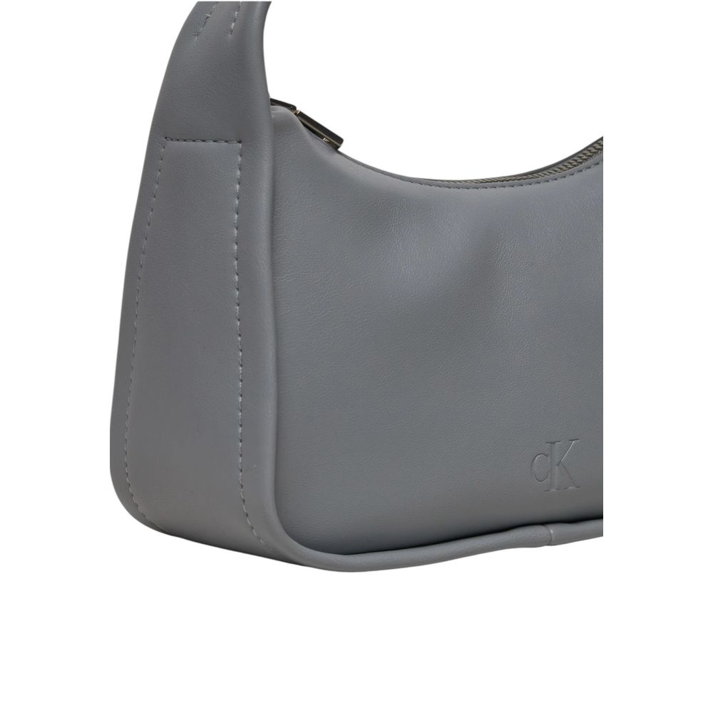 Calvin Klein Gray Recycled Polyester Handbag