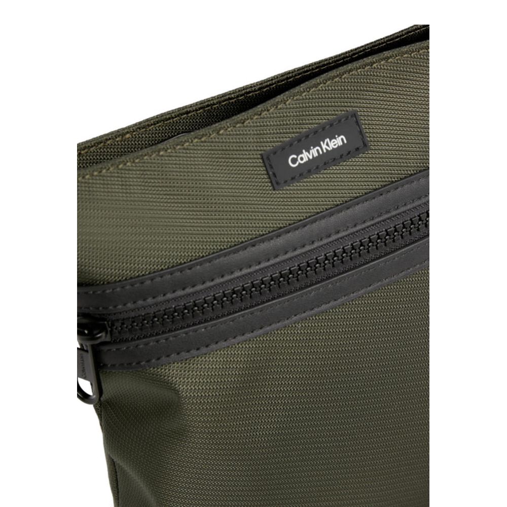 Calvin Klein Green Recycled Polyester Messenger Bag