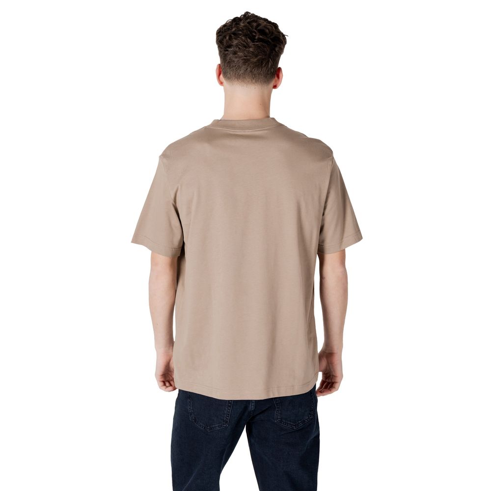 Calvin Klein Jeans Beige Cotton Rigenerato T-Shirt