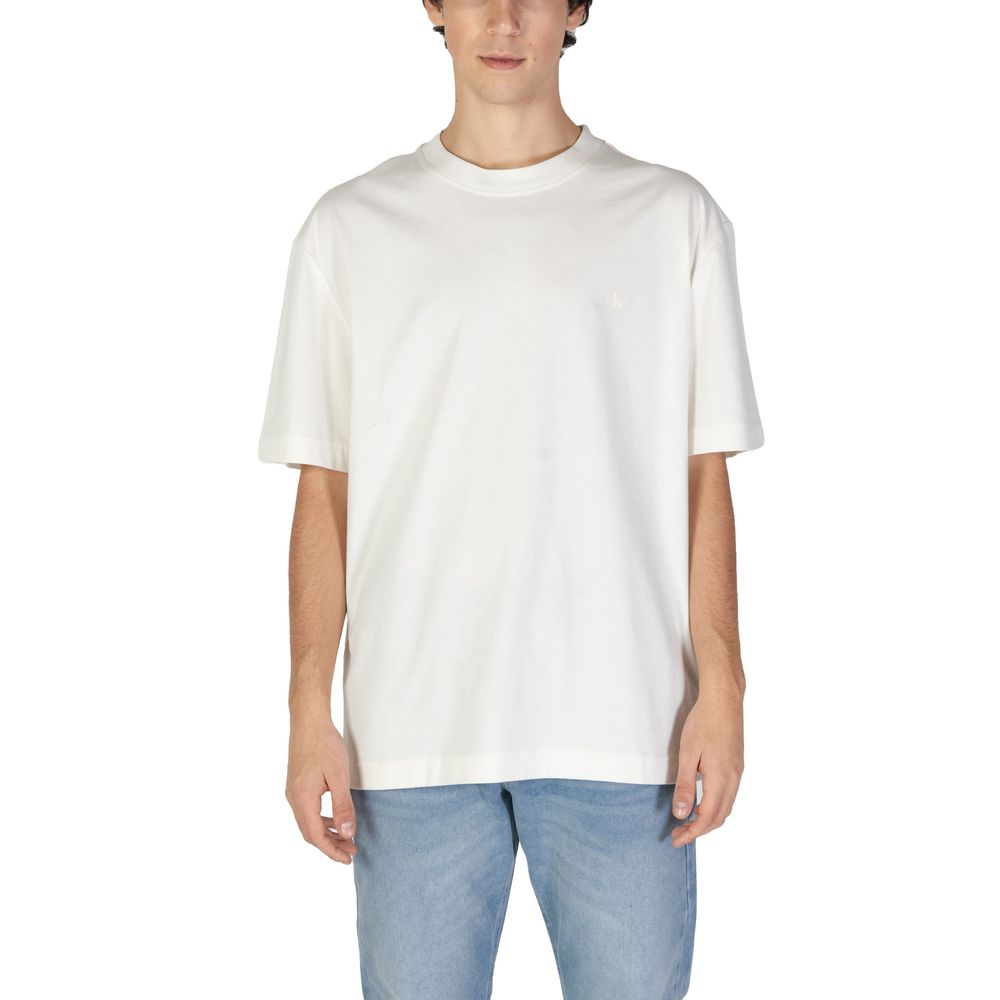 Calvin Klein Jeans Beige Cotton Rigenerato T-Shirt - IT54 | XXL