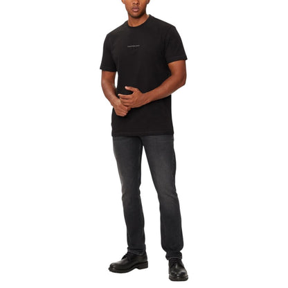 Calvin Klein Jeans Black Cotton Rigenerato T-Shirt