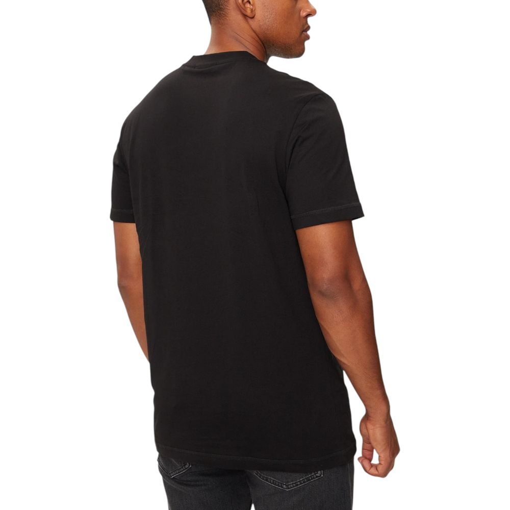 Calvin Klein Jeans Black Cotton Rigenerato T-Shirt