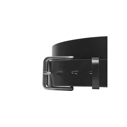 Calvin Klein Jeans Black Leather Belt - 110 cm / 44 Inches