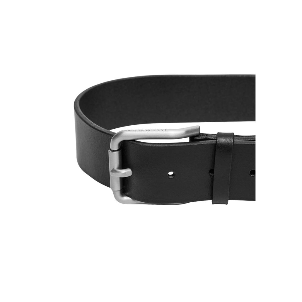 Calvin Klein Jeans Black Leather Belt