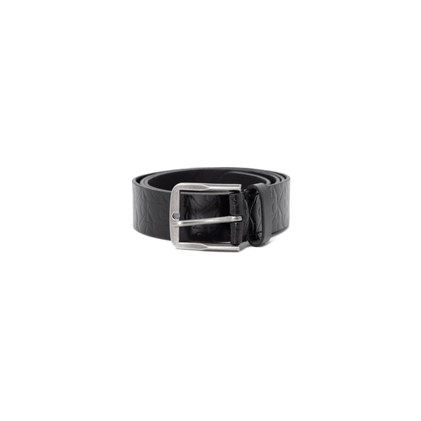 Calvin Klein Jeans Black Leather Belt - 95 cm / 38 Inches