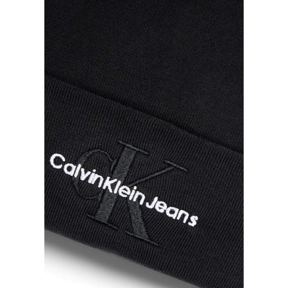 Calvin Klein Jeans Black Organic Cotton Hats & Cap - UNI